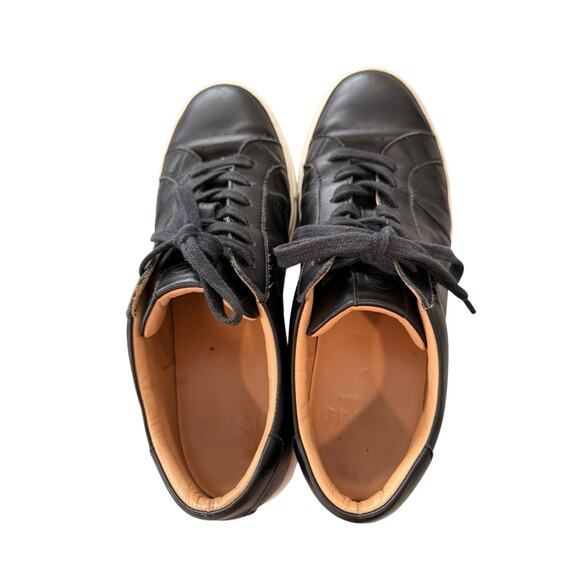Greats Brooklyn The Royale Shoes Size 10.5 Leather Sneakers Preppy Casual Black main image 9